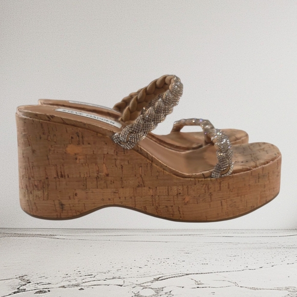 Steve Madden Dayna Wedge Sandals Size 6 - Picture 4 of 9